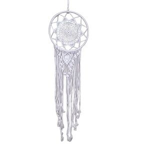 𝅺MACRAME Bohemian  White Dreamcatcher